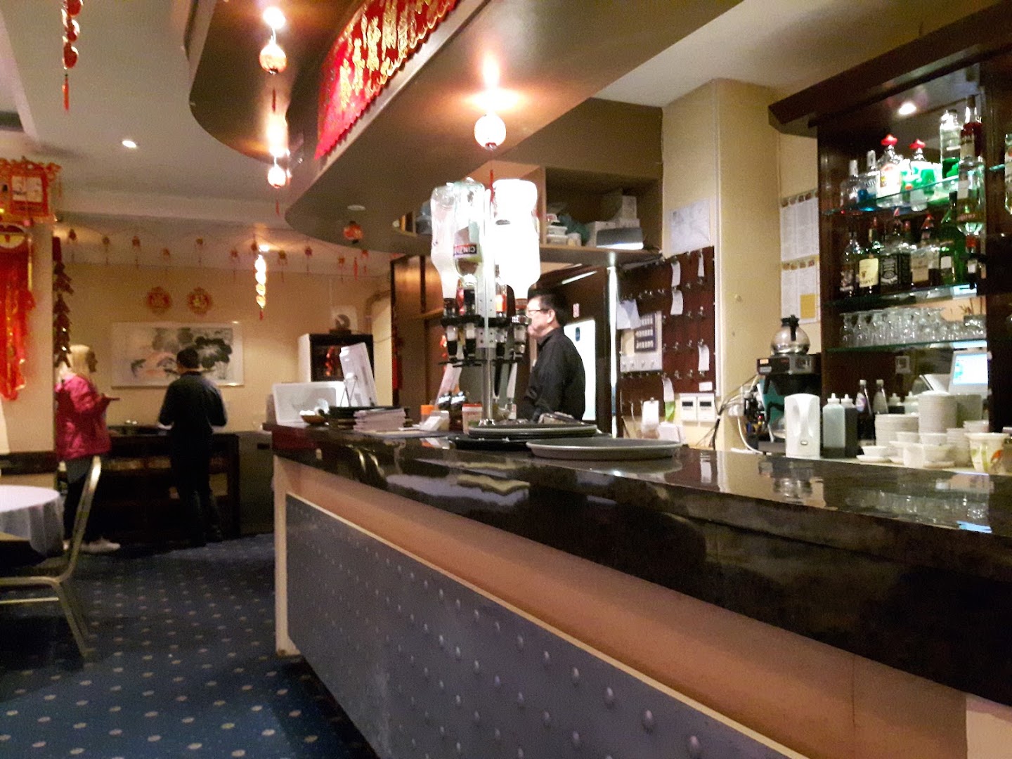 The bar area at Oriental Palace